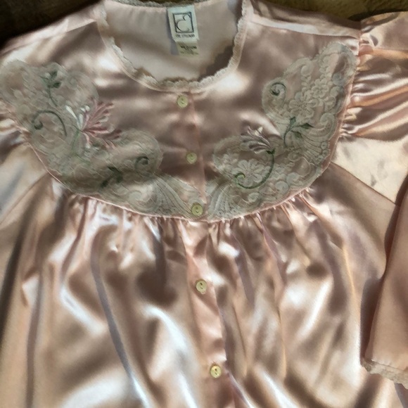 VTG Eve Stillman Lace Embroidered Nightgown size M - Picture 11 of 12